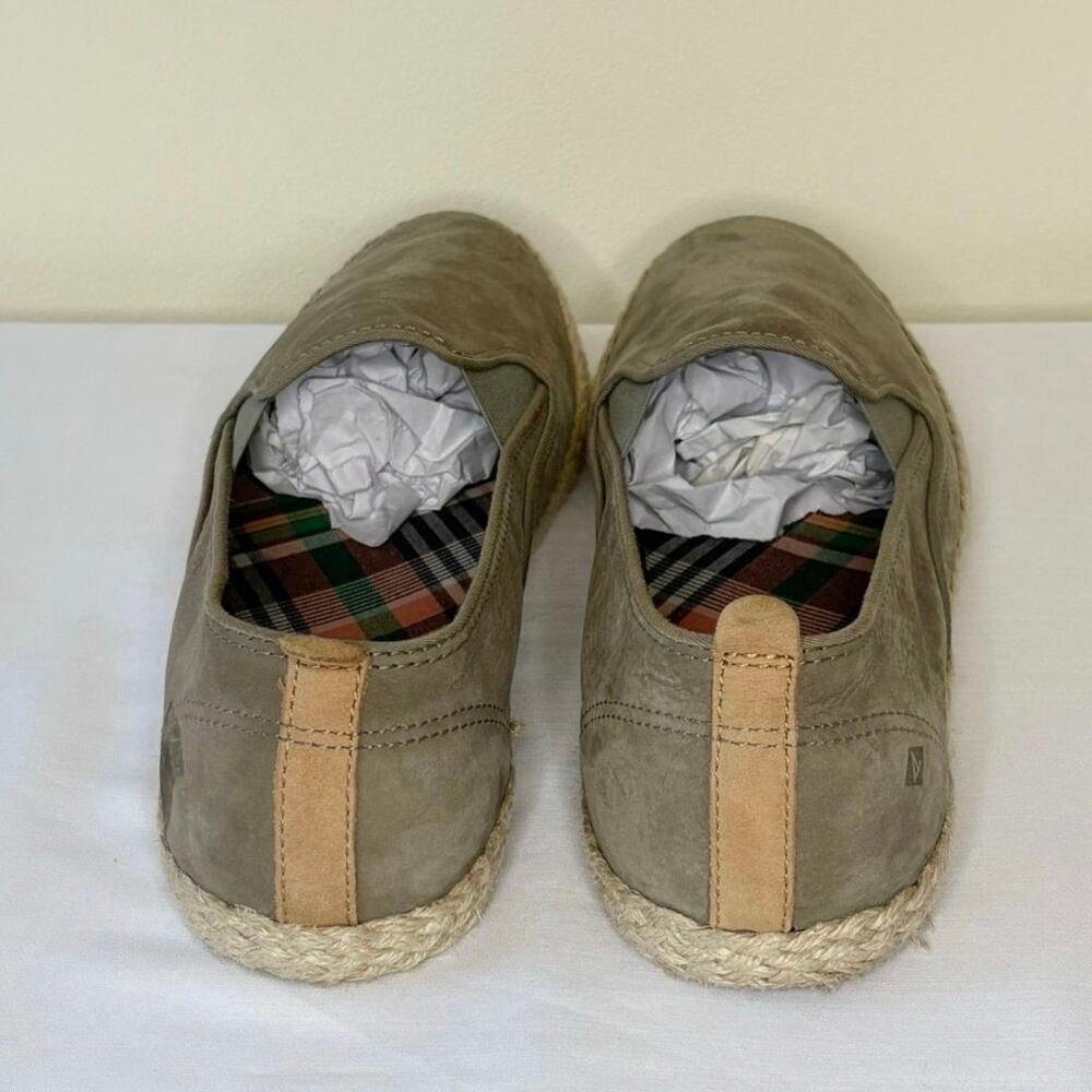 Sperry Sailor Twin Gore Jute Slip-On Shoes Women's 10 Sage Green NEW - Picture 5 of 9